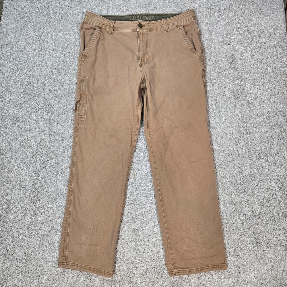 Legendary Outfitters pants Men's 34x30 Stretch Utility Canvas Tan brown